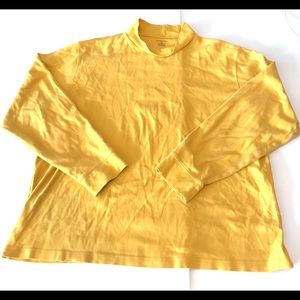 Men size XL cotton mock neck sweater yellow 
Good condition 
Smoke free Home